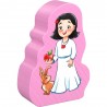 Set 4 puzzle-uri cu figurine In lumea basmelor, HABA