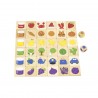 Puzzle sortator Invata culorile, Viga