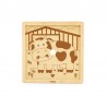 Puzzle din 9 piese mari - vaca, Viga