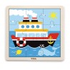Puzzle din 9 piese mari - vapor, Viga