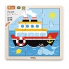 Puzzle din 9 piese mari - vapor, Viga