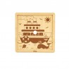 Puzzle din 9 piese mari - vapor, Viga