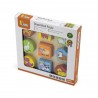 Puzzle din cuburi din lemn cu animale