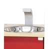 Bucatarie rosie cu accesorii