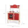 Bucatarie rosie cu accesorii