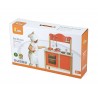 Bucatarie rosie cu accesorii