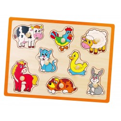 Puzzle cu manere - animale...