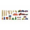 Set de trenulete din 49 de piese