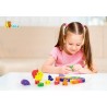Puzzle din lemn 3D cu litere si cifre - broscuta testoasa