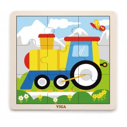 Puzzle din 9 piese mari - tren