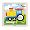 Puzzle din 9 piese mari - tren