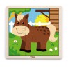 Puzzle din 9 piese mari - cal