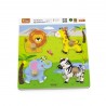 Puzzle cu manere - animale salbatice