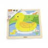 Puzzle din 9 piese mari - ratusca