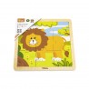 Puzzle din 9 piese mari - leu