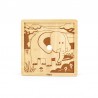 Puzzle din 9 piese mari - elefant