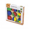Puzzle sortator cu forme geometrice si fractii