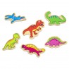 Set dinozauri magnetici din lemn 20 buc, Viga