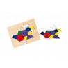 Set mozaic Tangram din lemn cu modele, Viga