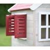 Casuta de gradina My Red Cottage House cu platforma si tobogan (M26R), Wendi Toys