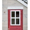 Casuta de gradina My Red Cottage House cu platforma si tobogan (M26R), Wendi Toys