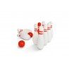 Set de bowling din lemn, BS Toys