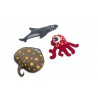 Set pentru scufundari Rechin, caracatita si pisica de mare, BS Toys