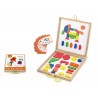 Set magnetic - forme geometrice din lemn cu cutie