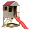 Casuta de gradina Summer Adventure House cu platforma cu loc pentru nisip si tobogan (M7)
