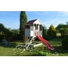 Casuta de gradina Summer Adventure House cu platforma cu loc pentru nisip si tobogan (M7)