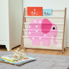 Raft organizator de carti pentru copii, Elefant, 3 Sprouts