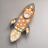 Lampa LITTLE LIGHTS Racheta, Grey Wood