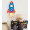 Lampa LITTLE LIGHTS Racheta, Navy Red