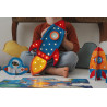 Lampa LITTLE LIGHTS Racheta, Navy Red
