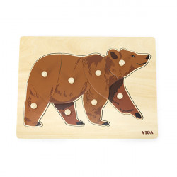 Puzzle Montessori, Urs, Viga