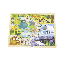 Puzzle Zoo, 48 de piese, Viga