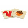 Puzzle sortator - Animale si hrana, Viga