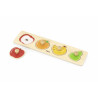 Puzzle Montessori cu maner, Fructe, Viga
