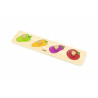 Puzzle Montessori cu maner, Legume, Viga