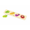 Puzzle Montessori cu maner, Legume, Viga