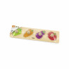Puzzle Montessori cu maner, Legume, Viga