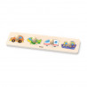 Puzzle Montessori cu maner, Transport, Viga