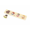 Puzzle Montessori cu maner, Culoarea pielii, Viga