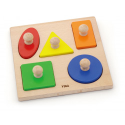 Puzzle Montessori cu maner,...