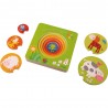Puzzle din lemn in starturi - La ferma, Haba