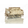 Expres cu vagon pe sine - puzzle mecanic 3D, Wooden.City