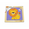 Puzzle din lemn din 4 piese mari - leu, Viga