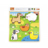 Puzzle senzorial Animale din ferma, Viga