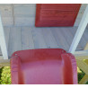 Casuta de gradina Nordic Adventure House cu platforma cu loc pentru nisip, tobogan si leagan dublu (M30R), Wendi Toys