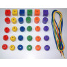Set 30 de margele din lemn de insirat, Viga